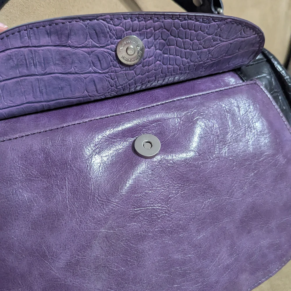 Apt. 9 Black and Purple Satchel